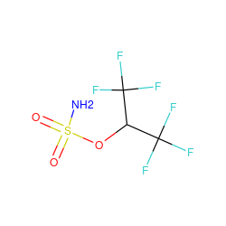 NS(=O)(=O)OC(C(F)(F)F)C(F)(F)F ZINC000013530368