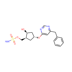 NS(=O)(=O)OC[C@@H]1C[C@@H](Oc2cc(Cc3ccccc3)ncn2)C[C@@H]1O ZINC000114583105