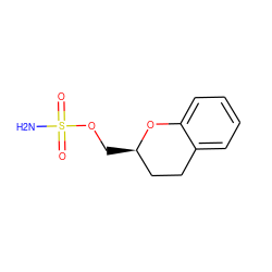 NS(=O)(=O)OC[C@@H]1CCc2ccccc2O1 ZINC000013612337