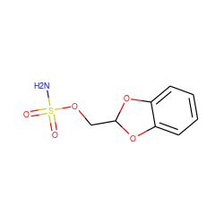 NS(=O)(=O)OCC1Oc2ccccc2O1 ZINC000013612347