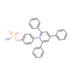 NS(=O)(=O)Oc1ccc(-[n+]2c(-c3ccccc3)cc(-c3ccccc3)cc2-c2ccccc2)cc1 ZINC000095558693