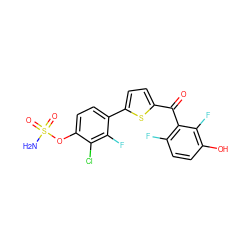 NS(=O)(=O)Oc1ccc(-c2ccc(C(=O)c3c(F)ccc(O)c3F)s2)c(F)c1Cl ZINC001772656776