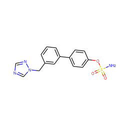 NS(=O)(=O)Oc1ccc(-c2cccc(Cn3cncn3)c2)cc1 ZINC000045365143