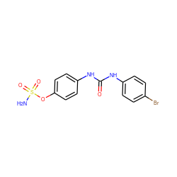 NS(=O)(=O)Oc1ccc(NC(=O)Nc2ccc(Br)cc2)cc1 ZINC000084654945