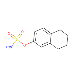 NS(=O)(=O)Oc1ccc2c(c1)CCCC2 ZINC000003802202