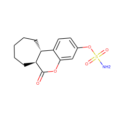 NS(=O)(=O)Oc1ccc2c(c1)OC(=O)[C@H]1CCCCC[C@H]21 ZINC000035929499