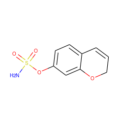 NS(=O)(=O)Oc1ccc2c(c1)OCC=C2 ZINC000013555303