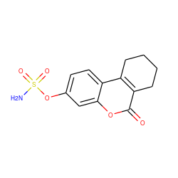 NS(=O)(=O)Oc1ccc2c3c(c(=O)oc2c1)CCCC3 ZINC000034775183