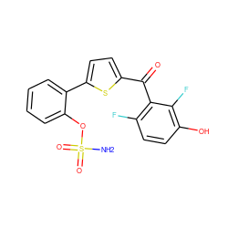 NS(=O)(=O)Oc1ccccc1-c1ccc(C(=O)c2c(F)ccc(O)c2F)s1 ZINC001772588020