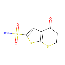 NS(=O)(=O)c1cc2c(s1)SCCC2=O ZINC000027658042