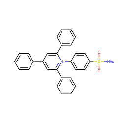 NS(=O)(=O)c1ccc(-[n+]2c(-c3ccccc3)cc(-c3ccccc3)cc2-c2ccccc2)cc1 ZINC000016492571