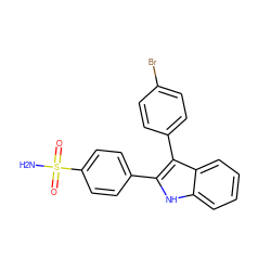 NS(=O)(=O)c1ccc(-c2[nH]c3ccccc3c2-c2ccc(Br)cc2)cc1 ZINC000013477349