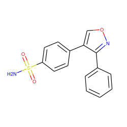 NS(=O)(=O)c1ccc(-c2conc2-c2ccccc2)cc1 ZINC000079827219