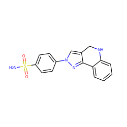 NS(=O)(=O)c1ccc(-n2cc3c(n2)-c2ccccc2NC3)cc1 ZINC000653688016