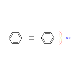 NS(=O)(=O)c1ccc(C#Cc2ccccc2)cc1 ZINC000072123346