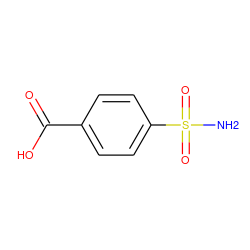 NS(=O)(=O)c1ccc(C(=O)O)cc1 ZINC000000001099