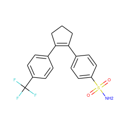 NS(=O)(=O)c1ccc(C2=C(c3ccc(C(F)(F)F)cc3)CCC2)cc1 ZINC000003814657