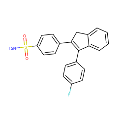 NS(=O)(=O)c1ccc(C2=C(c3ccc(F)cc3)c3ccccc3C2)cc1 ZINC000003814575