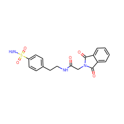 NS(=O)(=O)c1ccc(CCNC(=O)CN2C(=O)c3ccccc3C2=O)cc1 ZINC000000892889