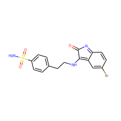 NS(=O)(=O)c1ccc(CCNC2=c3cc(Br)ccc3=NC2=O)cc1 ZINC000006415114