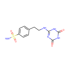 NS(=O)(=O)c1ccc(CCNc2nc(=O)[nH]c(=O)[nH]2)cc1 ZINC000028376570