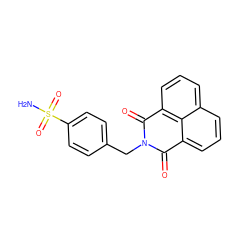 NS(=O)(=O)c1ccc(CN2C(=O)c3cccc4cccc(c34)C2=O)cc1 ZINC000096910273