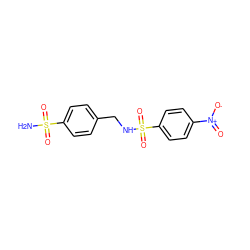 NS(=O)(=O)c1ccc(CNS(=O)(=O)c2ccc([N+](=O)[O-])cc2)cc1 ZINC000002950942