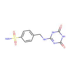 NS(=O)(=O)c1ccc(CNc2nc(=O)[nH]c(=O)[nH]2)cc1 ZINC000028376562