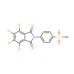 NS(=O)(=O)c1ccc(N2C(=O)c3c(Cl)c(Cl)c(Cl)c(Cl)c3C2=O)cc1 ZINC000096910269