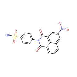 NS(=O)(=O)c1ccc(N2C(=O)c3cccc4cc([N+](=O)[O-])cc(c34)C2=O)cc1 ZINC001772588681