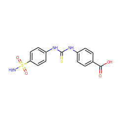 NS(=O)(=O)c1ccc(NC(=S)Nc2ccc(C(=O)O)cc2)cc1 ZINC000001683812