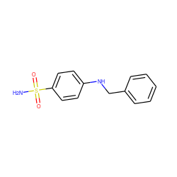 NS(=O)(=O)c1ccc(NCc2ccccc2)cc1 ZINC000000001022