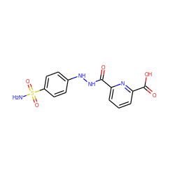 NS(=O)(=O)c1ccc(NNC(=O)c2cccc(C(=O)O)n2)cc1 ZINC000013799102