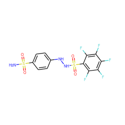 NS(=O)(=O)c1ccc(NNS(=O)(=O)c2c(F)c(F)c(F)c(F)c2F)cc1 ZINC000013835295