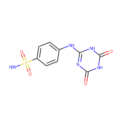 NS(=O)(=O)c1ccc(Nc2nc(=O)[nH]c(=O)[nH]2)cc1 ZINC000028388514