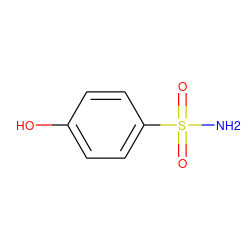 NS(=O)(=O)c1ccc(O)cc1 ZINC000000334835