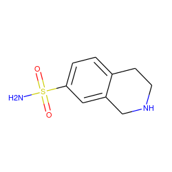 NS(=O)(=O)c1ccc2c(c1)CNCC2 ZINC000020397736