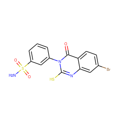 NS(=O)(=O)c1cccc(-n2c(S)nc3cc(Br)ccc3c2=O)c1 ZINC001772594300