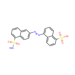 NS(=O)(=O)c1cccc2cc(/N=N/c3cccc4c(S(=O)(=O)O)cccc34)ccc12 ZINC000004748426