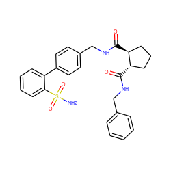 NS(=O)(=O)c1ccccc1-c1ccc(CNC(=O)[C@H]2CCC[C@@H]2C(=O)NCc2ccccc2)cc1 ZINC000028336862