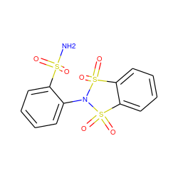 NS(=O)(=O)c1ccccc1N1S(=O)(=O)c2ccccc2S1(=O)=O ZINC000095590357