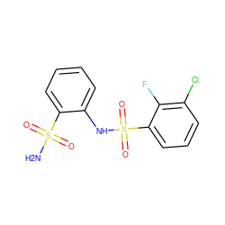 NS(=O)(=O)c1ccccc1NS(=O)(=O)c1cccc(Cl)c1F ZINC000148403381