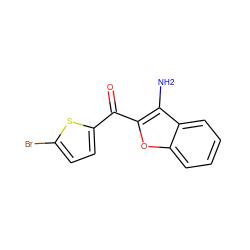 Nc1c(C(=O)c2ccc(Br)s2)oc2ccccc12 ZINC000000054871