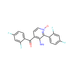 Nc1c(C(=O)c2ccc(F)cc2F)cc[n+]([O-])c1-c1ccc(F)cc1F ZINC000043010492