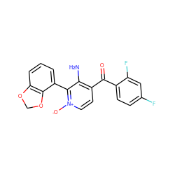 Nc1c(C(=O)c2ccc(F)cc2F)cc[n+]([O-])c1-c1cccc2c1OCO2 ZINC000043024828