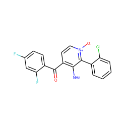 Nc1c(C(=O)c2ccc(F)cc2F)cc[n+]([O-])c1-c1ccccc1Cl ZINC000043067370