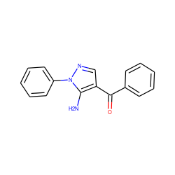 Nc1c(C(=O)c2ccccc2)cnn1-c1ccccc1 ZINC000012365464