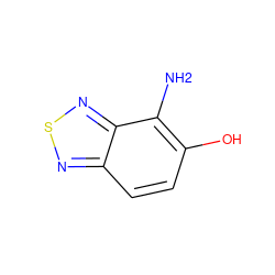 Nc1c(O)ccc2nsnc12 ZINC000005522373