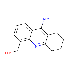 Nc1c2c(nc3c(CO)cccc13)CCCC2 ZINC000028638355