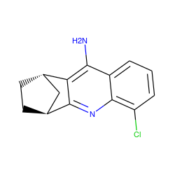 Nc1c2c(nc3c(Cl)cccc13)[C@H]1CC[C@H]2C1 ZINC000101239477